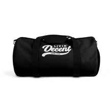 Load image into Gallery viewer, Duffel Bag Black w/ White Print