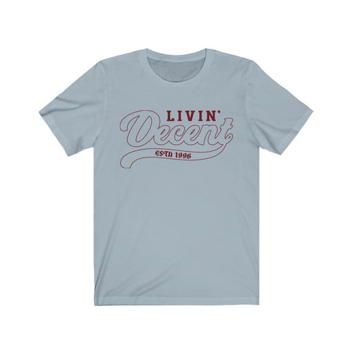 Unisex Jersey Short Sleeve Maroon Outline Print