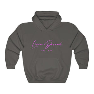 Unisex Hoodie LD signature Hot Pink Print