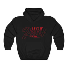 Load image into Gallery viewer, Unisex Hoodie Red Outline Print