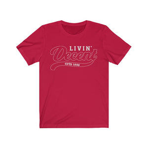 Unisex Jersey Short Sleeve Silver Outline Print