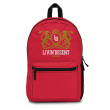 Load image into Gallery viewer, Backpack Red w/ Regal print