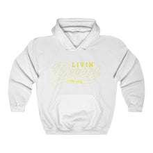 Load image into Gallery viewer, Unisex Hoodie Yellow Outline Print