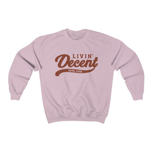 Unisex Crewneck Sweatshirt w/Orange Print