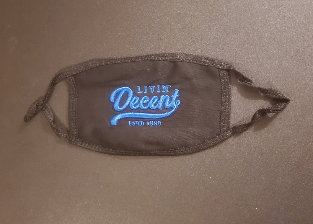LD Mask Royal Blue embroidery