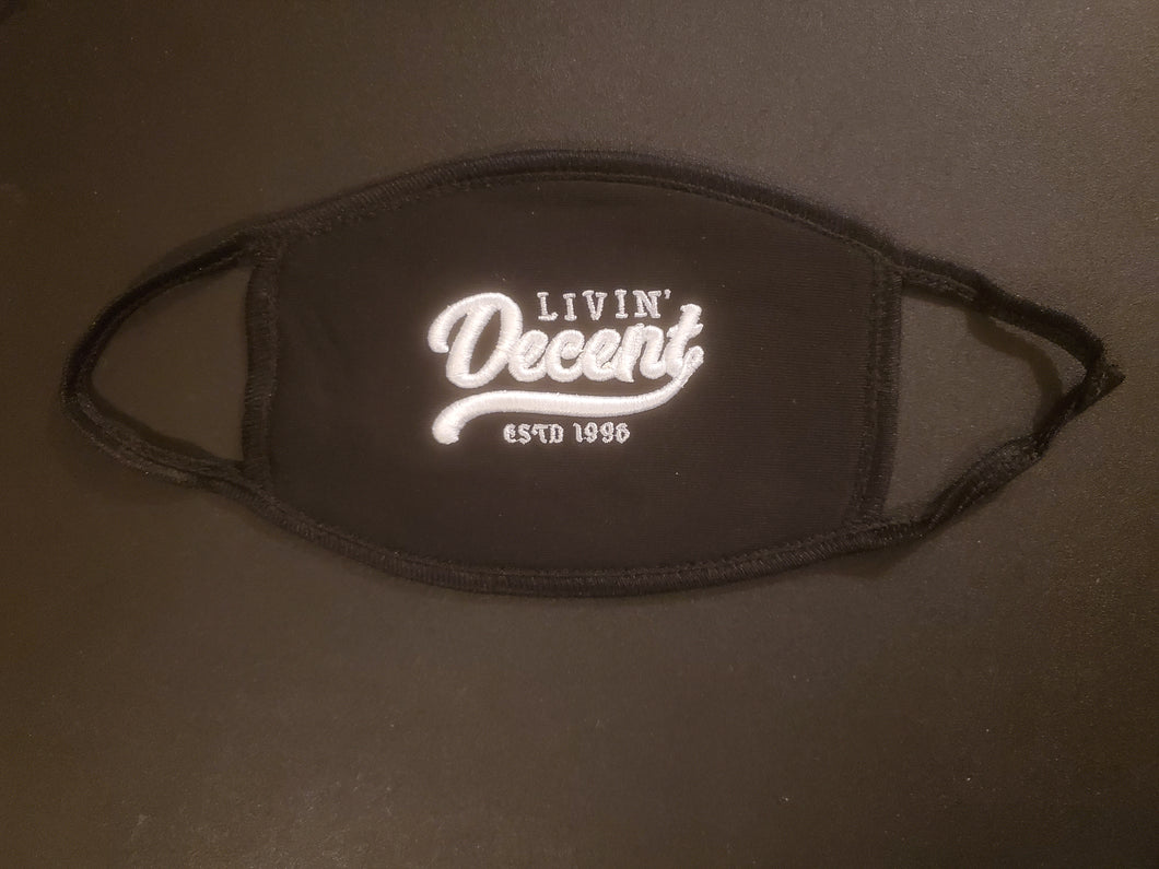 LD Mask White embroidery