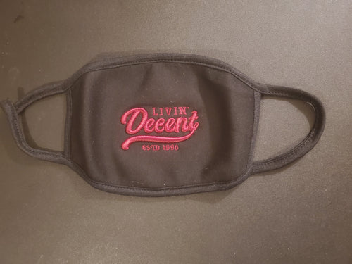 LD Mask Maroon embroidery