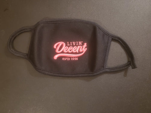 LD Mask Pink embroidery