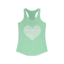 Load image into Gallery viewer, Women&#39;s Love Livin&#39; Tank w/ white print