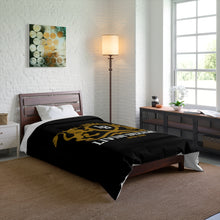 Load image into Gallery viewer, Comforter Black w/ Regal print