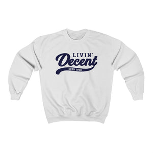 Unisex Crewneck Sweatshirt w/Navy Print