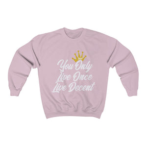 Unisex Crewneck Sweatshirt YOLO w/White Print