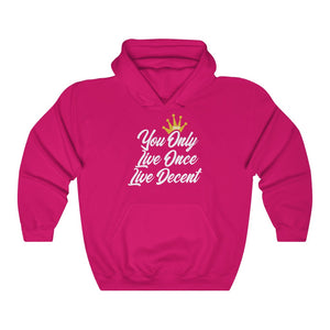 Unisex Hoodie Yolo w/white Print