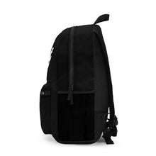 Load image into Gallery viewer, Backpack Black w/ White print