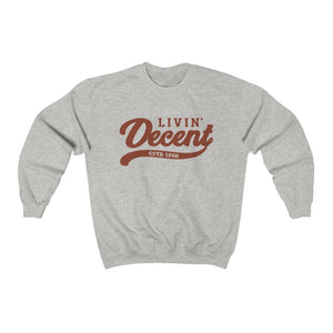 Unisex Crewneck Sweatshirt w/Orange Print