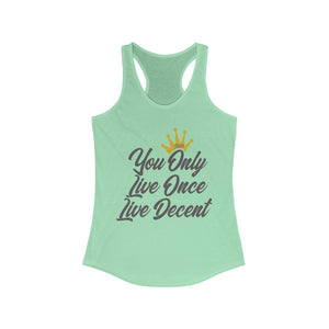 Women's YOLO Tank w/ grey print