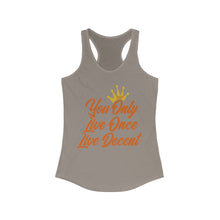 Load image into Gallery viewer, Women&#39;s YOLO Tank w/ orange print