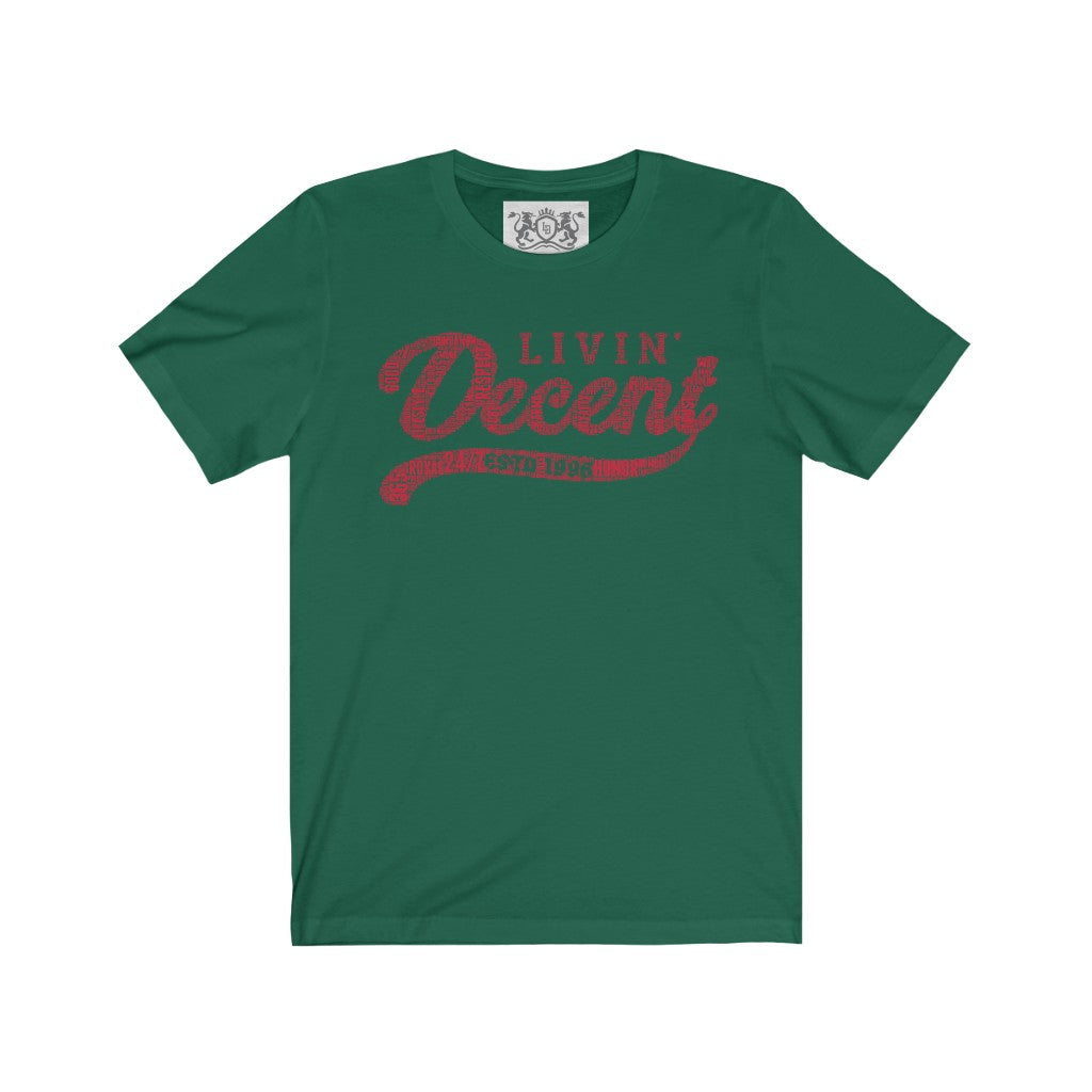 Unisex Jersey Word Cloud w/red print