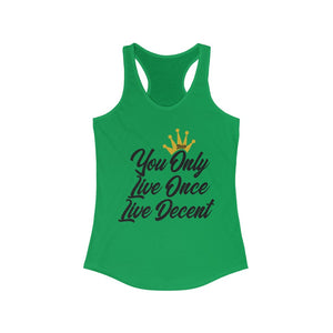 Women's YOLO Tank w/ black print