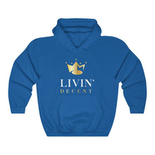 Load image into Gallery viewer, Unisex Hoodie Circle Crown White/Gold print