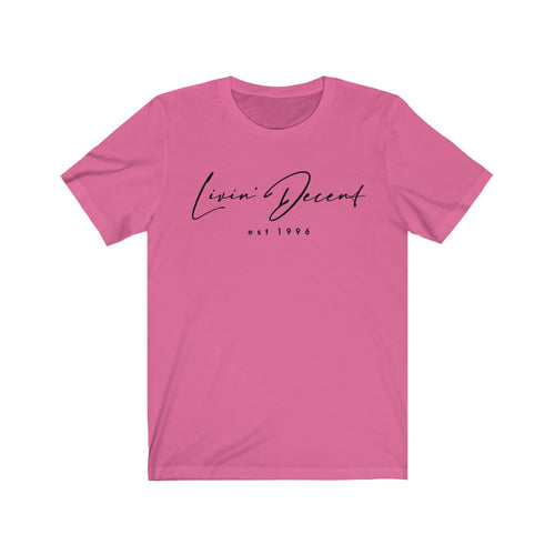 Unisex Jersey Short Sleeve Tee LD signature Black Print