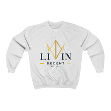 Load image into Gallery viewer, Unisex Crewneck Sweatshirt V-Crown Black/Gold print