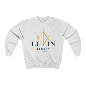 Unisex Crewneck Sweatshirt V-Crown Black/Gold print