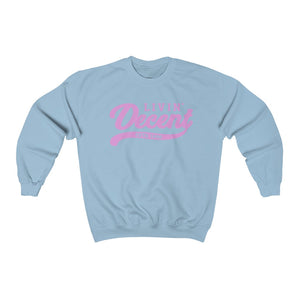 Unisex Crewneck Sweatshirt w/Pink Print