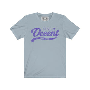 Unisex Jersey Word Cloud w/purple print