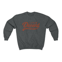 Load image into Gallery viewer, Unisex Crewneck Sweatshirt w/Orange Print