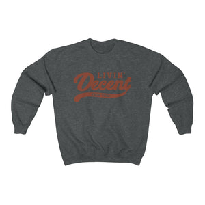 Unisex Crewneck Sweatshirt w/Orange Print