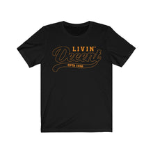 Load image into Gallery viewer, Unisex Jersey Short Sleeve Orange Outline Print