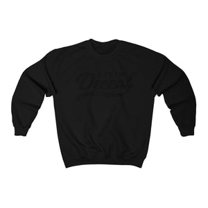 Unisex Crewneck Sweatshirt w/Black Print