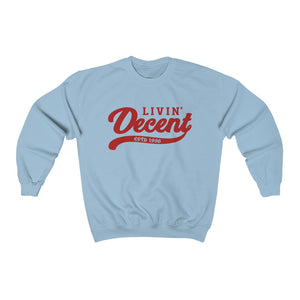 Unisex Crewneck Sweatshirt w/Red Print