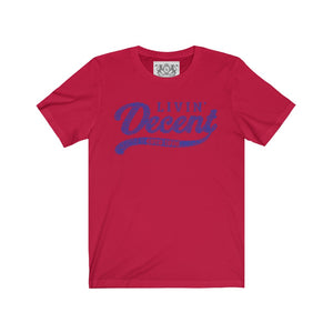 Unisex Jersey Word Cloud w/royal print