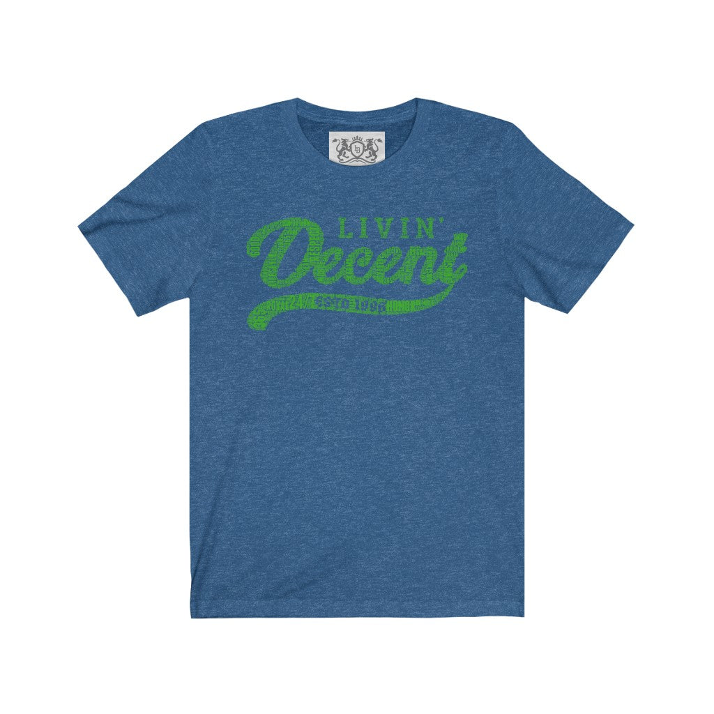 Unisex Jersey Word Cloud w/kelly green print