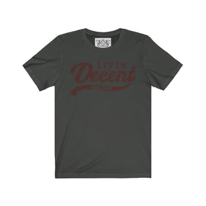 Unisex Jersey Word Cloud w/burgundy print