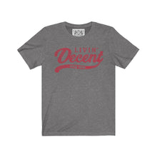 Load image into Gallery viewer, Unisex Jersey Word Cloud w/red print