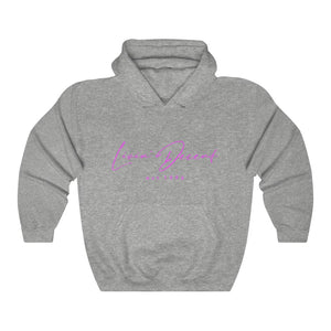 Unisex Hoodie LD signature Hot Pink Print