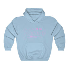 Load image into Gallery viewer, Unisex Hoodie Pink Outline Print