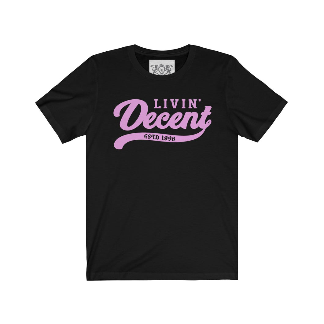 Unisex Jersey Short Sleeve Tee Pink Print