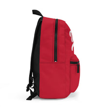 Load image into Gallery viewer, Backpack Red w/ White print