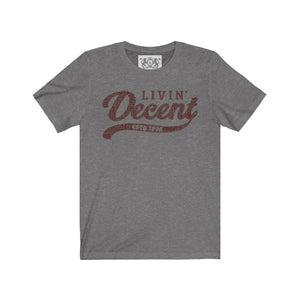 Unisex Jersey Word Cloud w/burgundy print