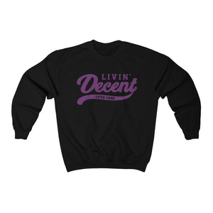 Unisex Crewneck Sweatshirt w/Hot Pink Print