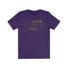 Load image into Gallery viewer, Unisex Jersey Short Sleeve Gold Outline Print
