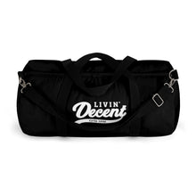 Load image into Gallery viewer, Duffel Bag Black w/ White Print