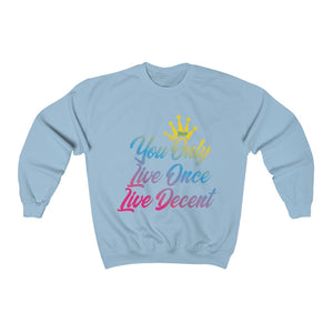 Unisex Crewneck Sweatshirt YOLO w/Gradient Print