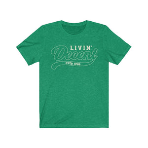 Unisex Jersey Short Sleeve Cream Outline Print