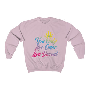 Unisex Crewneck Sweatshirt YOLO w/Gradient Print