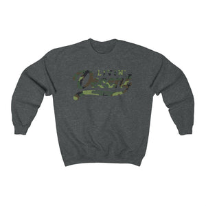 Unisex Crewneck Sweatshirt w/Camo Print